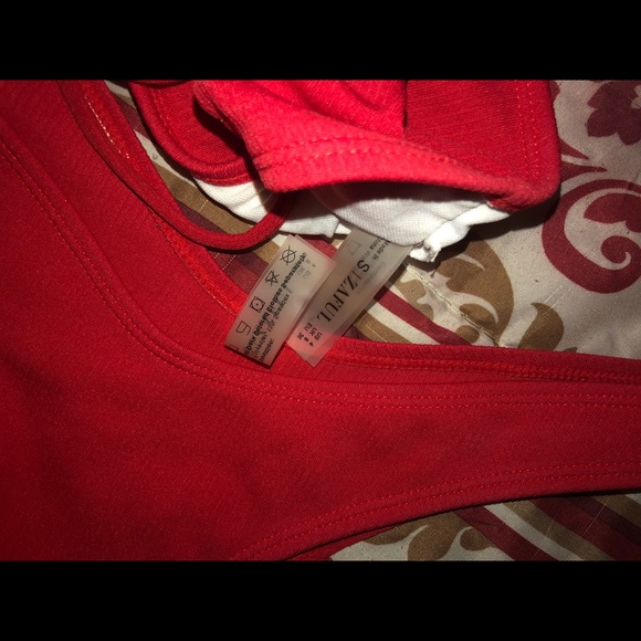 Strapless Red Cheeky Bikini - Picture 2 of 2